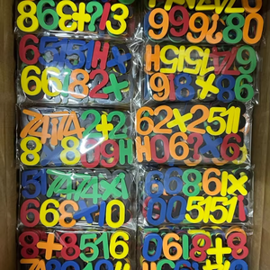 Eğitim çok renkler manyetik köpük mektup numaraları acemi okul matematik öğretim için özelleştirilmiş eko esnek alfabe mıknatıs - Product Image 1