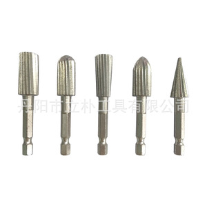 Mr Drill Rotary Files 5 Piece Set Tapered Rasp Cut High Speed Steel For Woodworking - Product Image 5