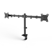 Support de bras de moniteur réglable Kehao, support de montage sur pied, écran LCD 13-27 pouces, support en acier allié, VESA 75/100 mm, angle d'inclinaison maximal 90 degrés