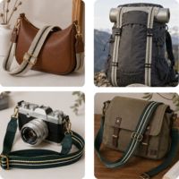 Sangle en polyester à épaisseur personnalisée pour bandoulière de sac, ruban tissé jacquard pour ceinture de bodycross