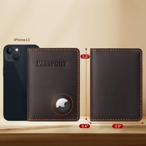 Nueva Funda Multifuncional para Pasaporte con Ranura para <span class=keywords><strong>AirTag</strong></span> para Rastreo, Porta Pasaportes, Cartera para Pasaportes - Product Image 4