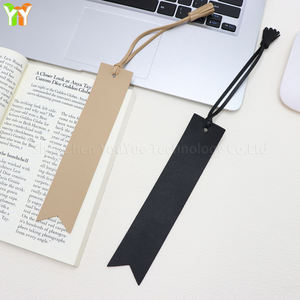 Signet en cuir PU bricolage avec pompon Cadeaux de charme de <span class=keywords><strong>livre</strong></span> à <span class=keywords><strong>la</strong></span> mode pour les amateurs de livres Signets promotionnels - Product Image 2