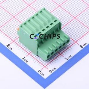 DB2EKD-2.5-6P-GN Plug-in Terminal Block P=2.5mm Connector ( Connector Type: Male Plug )( Construction: 1x6P )( Pitch: 2.5mm ) - Product Image 2