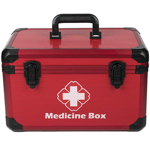 Botiquín de primeros auxilios portátil, caja de botiquín de primeros auxilios quirúrgico para el hogar y viajes - Product Image 1