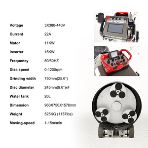 เครื่องเจียรพื้นคอนกรีต ET70A คุณภาพสูง 220v 7.5Kw สำหรับงานเทอร์ราซโซ - Product Image 3