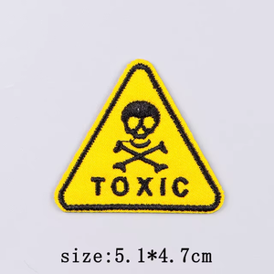 Écussons brodés personnalisés, badges, signes de interdiction, avertissements de danger, patchs brodés à thermocoller pour vêtements - Product Image 3
