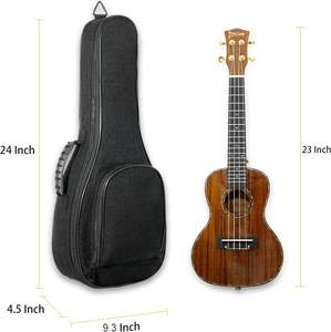 Bolsa de instrumentos musicales portátil con muestra gratis, correa de hombro ajustable doble, funda de guitarra, bolsa de concierto - Product Image 6