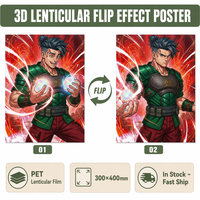 Póster Decorativo de Plástico con Efecto de Movimiento de Anime y Dibujos Animados en 3D de Joyrint