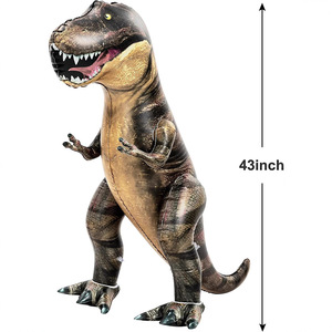 Inflatable Dinosaur Toy 43inch PVC Animal Playset For Kids Age 2 To 4 Years - Product Image 1