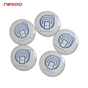 Ntag213/Ntag216, etiqueta epoxi NFC para teléfono RFID, pegatina NFC