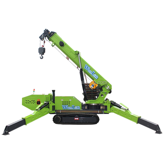 Wanlift 1.2ton to 14ton Materials Lifting Handing Equipment Tracked Crawler Mini Small Spider Crane for Construction