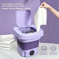 Machine à laver portable pliable OEM/ODM, mini-laveuse pour sous-vêtements et chaussettes, personnalisation du logo prise en charge, pour le marché mondial