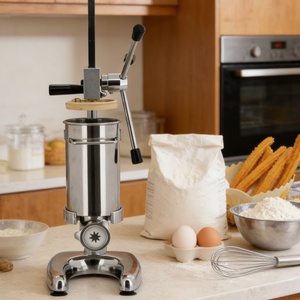 Macchina per Churros Manuale in Acciaio Inox 2L/3L, Controllo Touch ad Alta Precisione, Design Portatile per <span class=keywords><strong>Produzione</strong></span> Alimentare in Ristoranti - Product Image 1