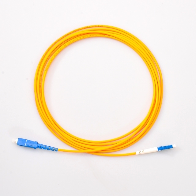 Single Mode 9/125 G652D/G657A Simplex SC To LC 2M 3M 2.0mm PVC/LSZH Optic Fiber patch cord