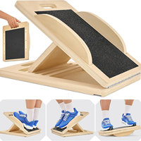Planche inclinée en bois réglable, civière de mollet, planche inclinée, étirement, coin d'exercice en bois, surface de préhension, rampe d'inclinaison, tapis d'exercice