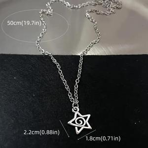 Y2K Flail Fire Heart <strong>Teeth</strong> Pendant Necklace for Women Men Charm Necklace Grunge Punk Fashion <strong>Jewelry</strong> - Product Image 4