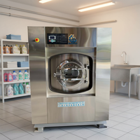 Laveuse-essoreuse électrique automatique en acier inoxydable pour linge, nouvelle machine à laver les textiles sans résidus, capacité 30 kg pour hôtels