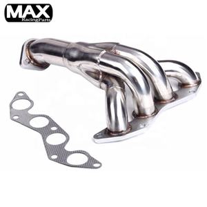 适用于本田 Civic 01-05 汽车消声器汽车涡轮不锈钢 TRI-Y 赛车排气系统尾管下管套件汽车零部件 - Product Image 1