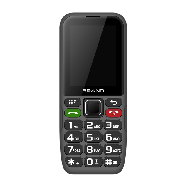 L2407 Low Price 2 SIM Card Large Battery extra Long Standby 2.4 "screen Button Phone SOS Elderly Companion Feature Phone