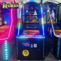 Machine de tir de basket-ball LCD d'intérieur la plus vendue, avec support en anglais, jeu d'arcade à monnayeur, tir unique