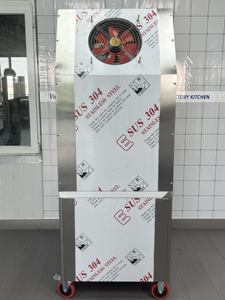 Ventilateur de poêle intégré VICTORY Support de pot de nouilles en acier inoxydable Seau à riz en acier inoxydable et étal Mee Goreng pour hôtels et restaurants - Product Image 3