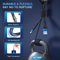 Kabel Data pengisian daya ponsel, 1m 3ft 2,4 A MFI sertifikat Usb untuk Iphone 11 12 13 14 Pro Max