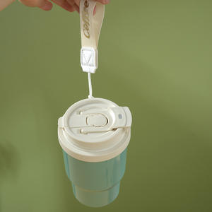 2025 Design moderne Portable 316 tasse thermos en acier inoxydable avec filet mignon corde rouge valeur de couleur élevée pour le café et l'eau - Product Image 3