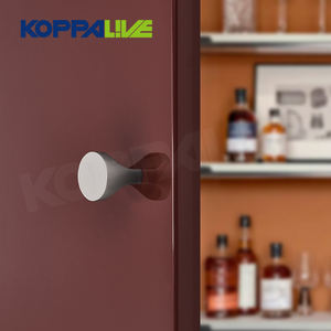 Koppalive tombol laci furnitur nikel kuningan Solid kecil, tarikan jari kabinet dapur hitam Matte unik kreativitas unik - Product Image 6