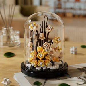 Bloques de Construcción de Flores, Ramo de Flores Eternas para Adultos y Niños, Caja de Regalo, Juego de Bloques de Construcción de Microplástico con Forma de Flor - Product Image 3