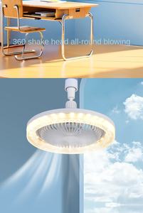 พัดลมเพดาน LED คริสตัล 360 องศา รุ่นใหม่ พร้อมรีโมทคอนโทรล 3 สี ขั้วหลอด E27 สำหรับห้องนอนและห้องนั่งเล่น - Product Image 3