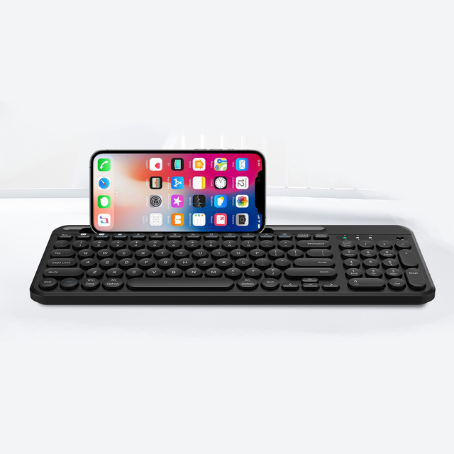 98 Keys 2.4Ghz Wireless Keyboard BT5.0  Computer Keyboard Multi Devices Gaming Keyboard with Tablet Stand for Win/iOS/Android