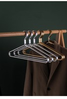 Cintres en tissu métallique antidérapant en alliage d'aluminium doré pour manteau, costume, chemise, robe de mariée, cintres en fil métallique