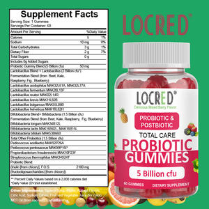 Gummies <span class=keywords><strong>Probiotiques</strong></span> et Postbiotiques OEM 5 Milliards de UFC Complément Alimentaire 60 <span class=keywords><strong>pour</strong></span> la Santé Intestinale et le Soutien Immunitaire Adulte - Product Image 2