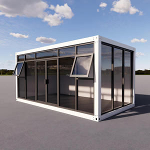 Maison conteneur esthétique détachable avec mur en verre, <span class=keywords><strong>studio</strong></span> préfabriqué moderne en kit pour solution de conception d'espace de travail créatif professionnelle - Product Image 1