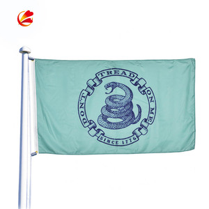 Bandiera 'Dont Tread Me' Personalizzabile, Bifacciale, Stati Uniti, Gadsden, Bandiere Promozionali Libertariene, Stampa Digitale su Poliestere - Product Image 2