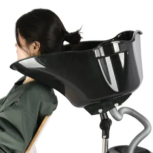 Cadeira plástica ajustável para salão de cabeleireiro, shampoo, lavatório, móveis para cabeleireiro, banheiro, hotel, oficina, escola