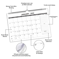 Calendrier de bureau OEM non daté, planificateur perpétuel à feuillets mobiles 365 jours, imprimé floral, cadeau de bureau inspirant