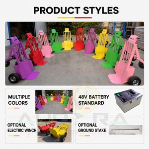 Carretilla Eléctrica Personalizada <span class=keywords><strong>para</strong></span> Inflables con Ruedas Neumáticas destinada a Alquiler de Carnavales Almacenes Distribuido - Product Image 6