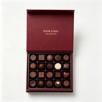 Boîte à chocolat de qualité alimentaire, impression de logo personnalisée, finition mate, emballage écologique DIY pour chocolats