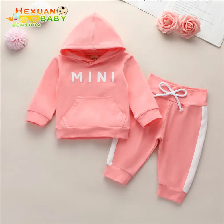 Baby girls' clothing sets autumn winter children clothes kids cotton warm hoodies+pants 2pcs tracksuits for toddler girl outfits