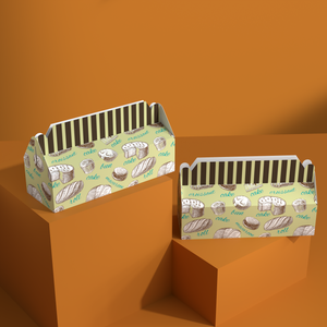 Bán buôn tùy chỉnh kích thước tái sử dụng hình chữ nhật đám cưới in gói giấy cấp thực phẩm bánh mì hộp có tay cầm - Product Image 4