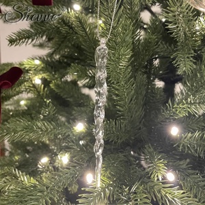 Ornements d'arbre <span class=keywords><strong>de</strong></span> Noël en acrylique incassable <span class=keywords><strong>de</strong></span> luxe Décorations <span class=keywords><strong>de</strong></span> Noël pour la maison <span class=keywords><strong>de</strong></span> qualité supérieure avec pendentifs et breloques - Product Image 2