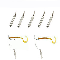 Plombs de pêche à changement rapide en forme de cylindre, 10 pièces/sac, 2,5g-20g, pour la pêche au bar, à la truite, en eau douce et en eau salée