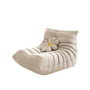 Ev oturma odası kumaş döşemeli köşe kanepe sandalye güzel tasarım eğlence tembel Tatami rahatlatıcı sandalyeler için satış
