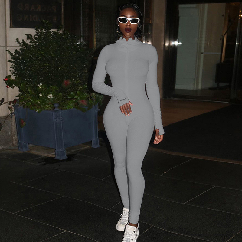 Streetwear Knitted Grey Pink White Sexy 