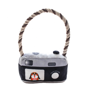 Jouet pour chien écologique et imperméable en peluche et corde de coton, design <span class=keywords><strong>appareil</strong></span> <span class=keywords><strong>photo</strong></span>, pour la dentition, avec sons, anti-ennui pour chiots et chiens - Product Image 4