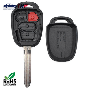 3 + 1 nút t-oyota thông minh chìa khóa xe vỏ toy43 lưỡi xe phím trường hợp bìa thay thế mà không có logo - Product Image 6