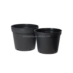 中国供应商OEM黑色定制塑料植物盆用于种植/nurserig/农业