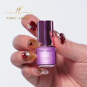 Colle à cils Pinky leem avec logo personnalisé, adhésif à 0 humidité, extensions de cils, tenue de 8 semaines, colle à cils violette forte - Product Image 2