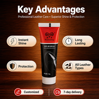 Betún para Zapatos Unisex Jinyang de 30g con Superficie Antideslizante en Relieve, Brillo Instantáneo, Fácil de Limpiar, Agarre Cómodo y Empaque en Caja